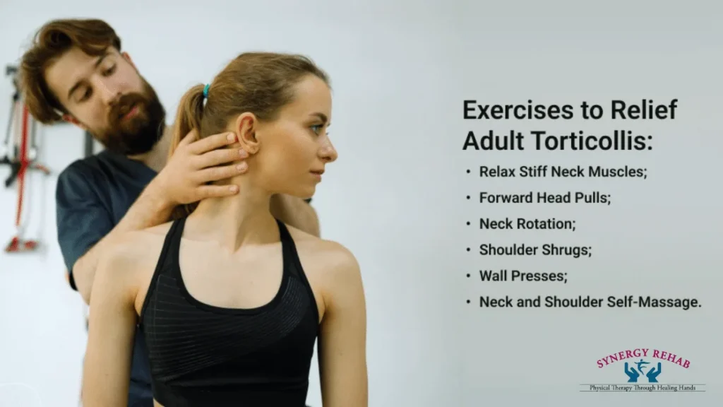 Physical therapy exercises for torticollis relief