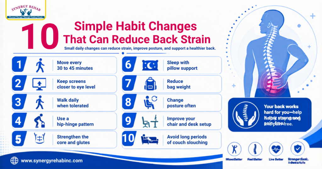10 Simple Habit Changes That Can Reduce Back Strain