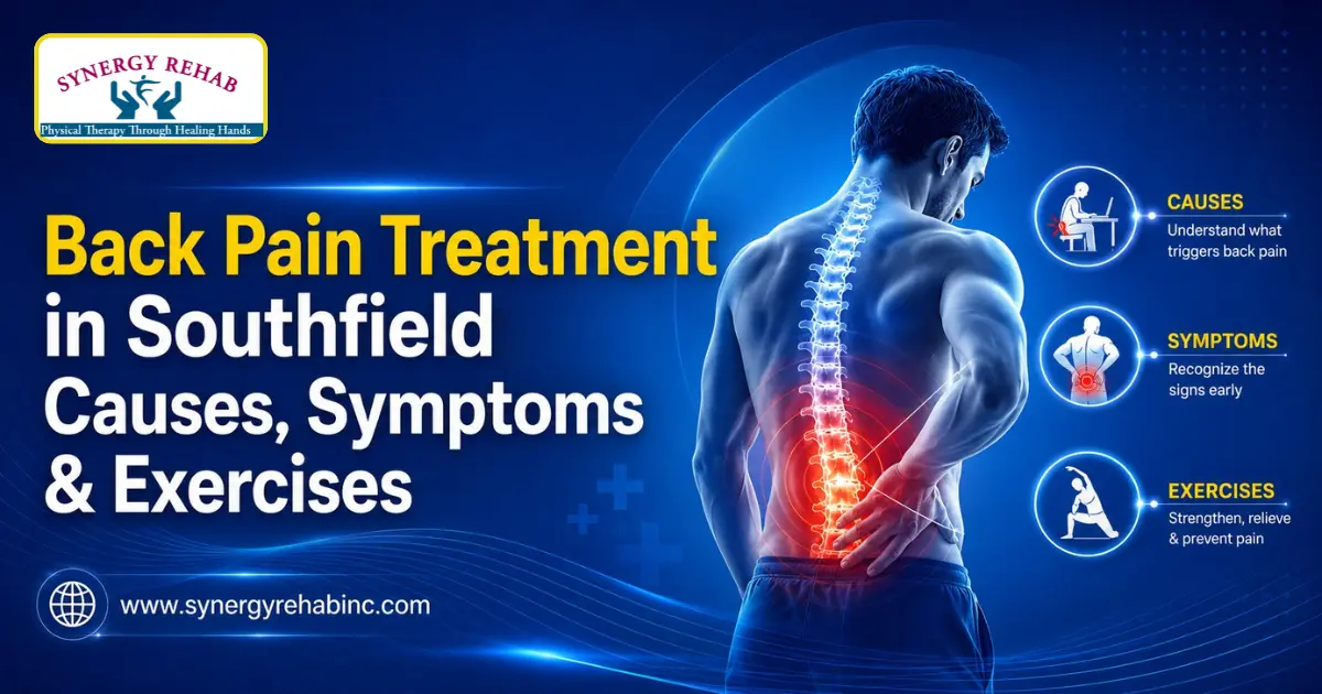 Back Pain Treatment in Southfield: Causes, Symptoms & Exercises