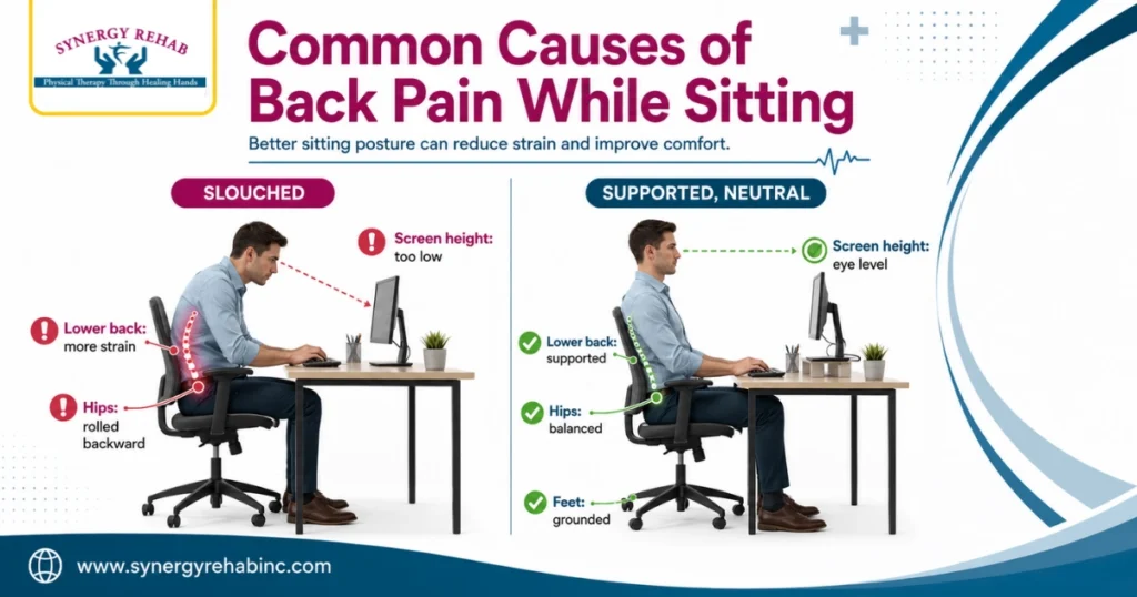Common Causes of Back Pain While Sitting