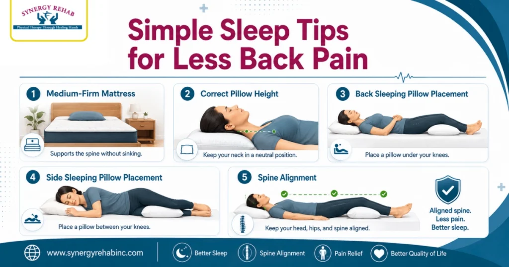Simple Sleep Tips for Less Back Pain