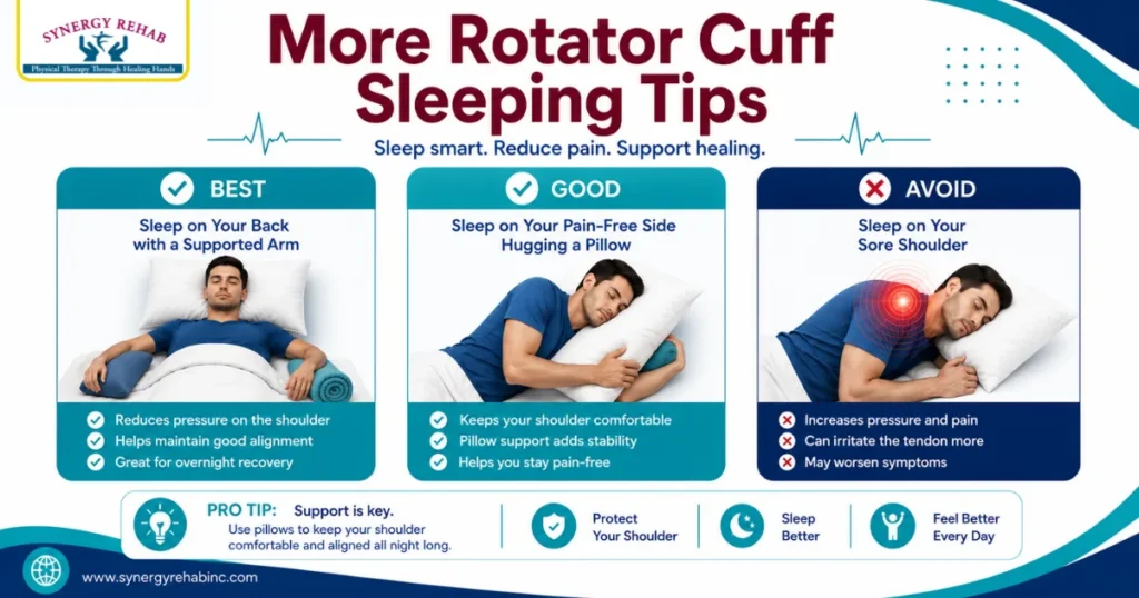 More Rotator Cuff Sleeping Tips