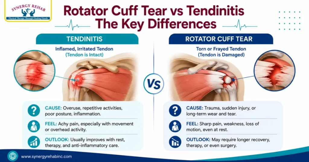 Rotator Cuff Tear vs Tendinitis: The Key Differences